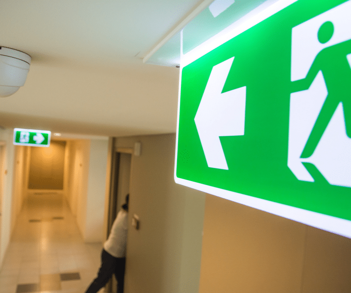 Signalétique d'évacuation