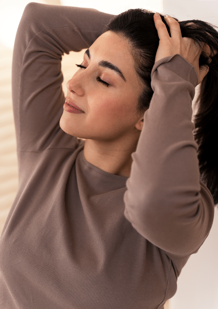 Femme relaxée